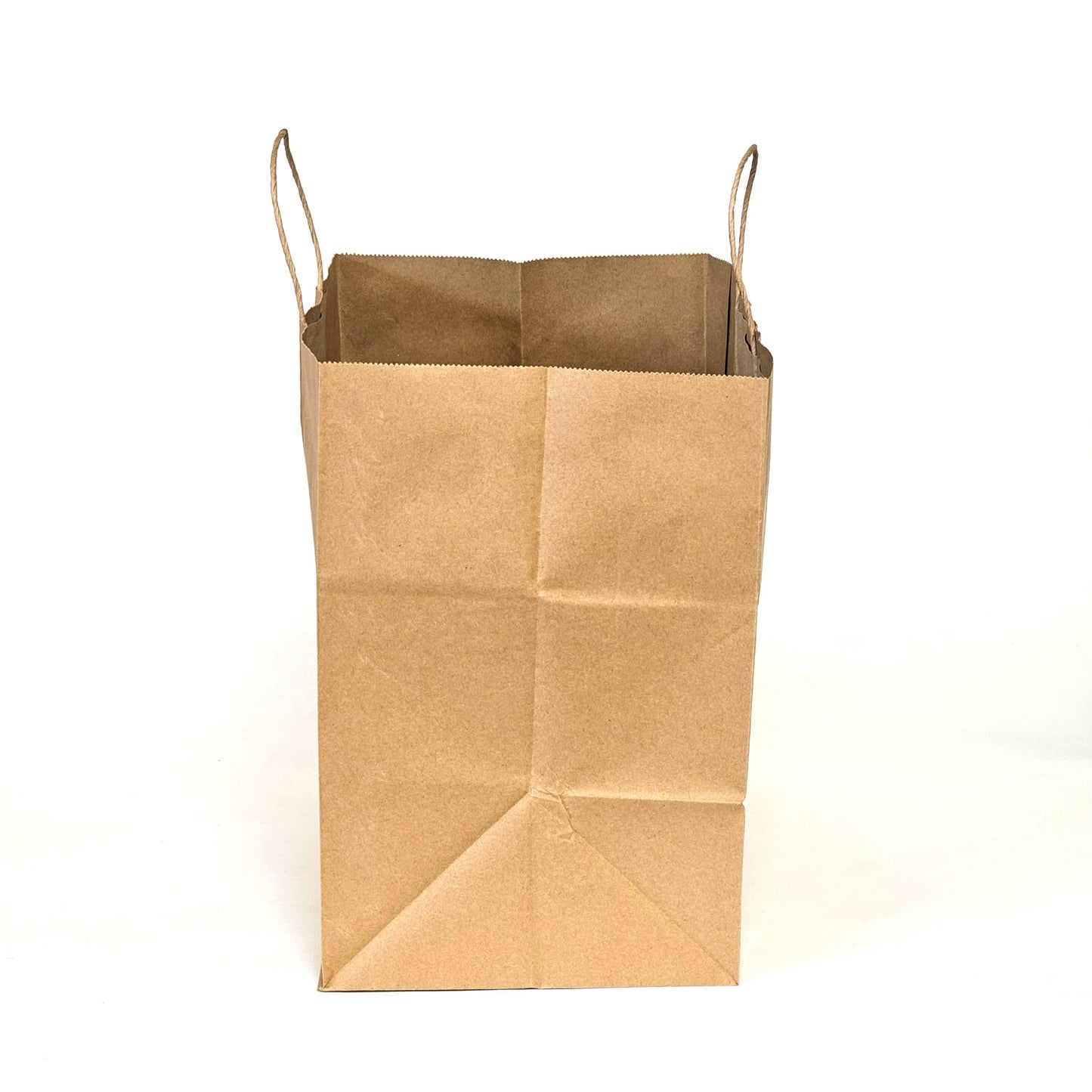 Custom Printed 13x8.5x13 inches Kraft Paper Bags With Twisted Handles; Full Color Printed in Toronto, Canada